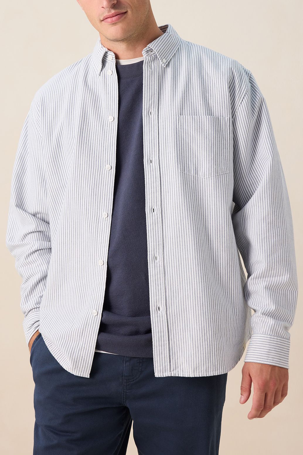 Chemise rayée - bleu clair