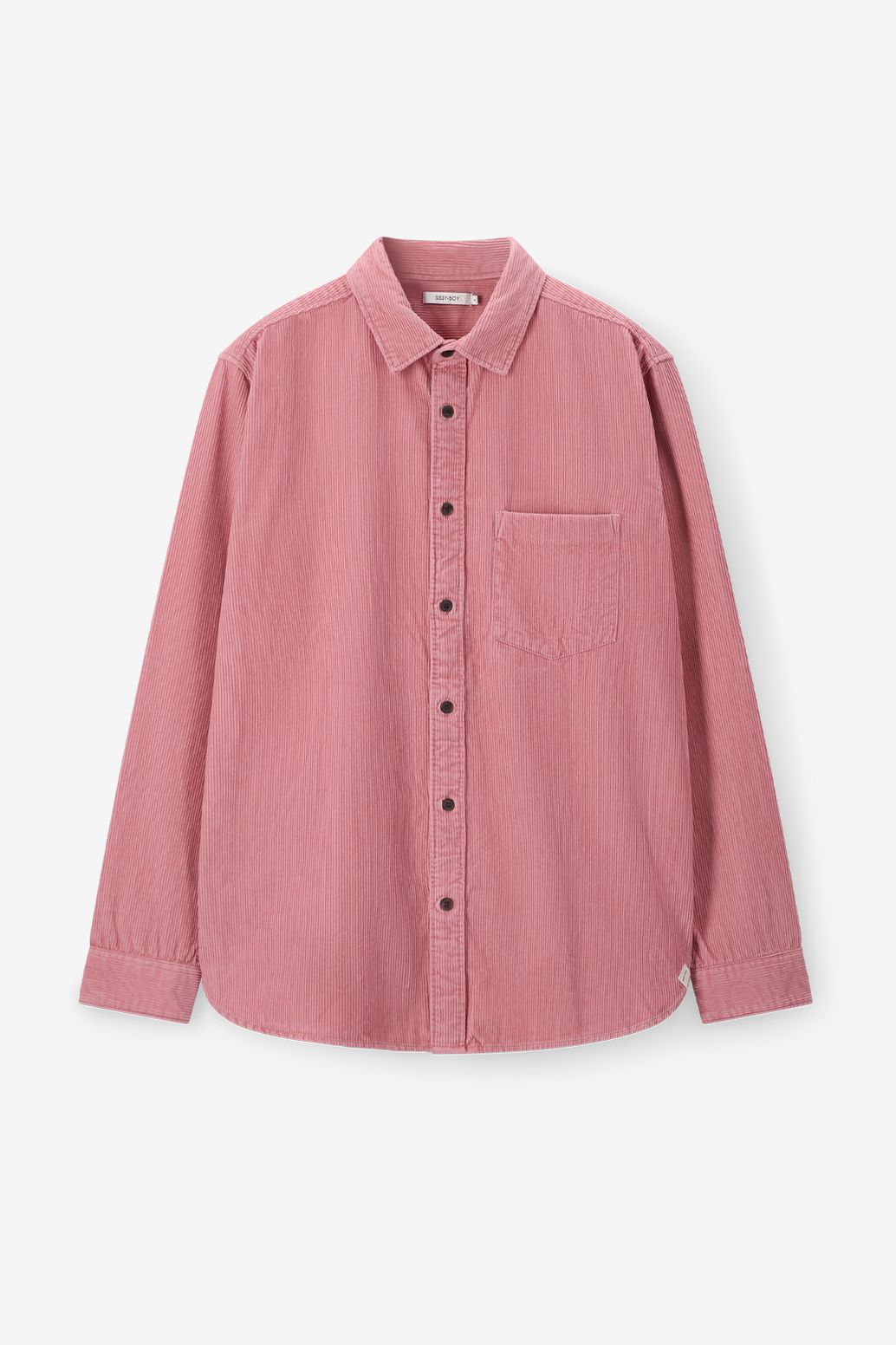 Roze corduroy overhemd