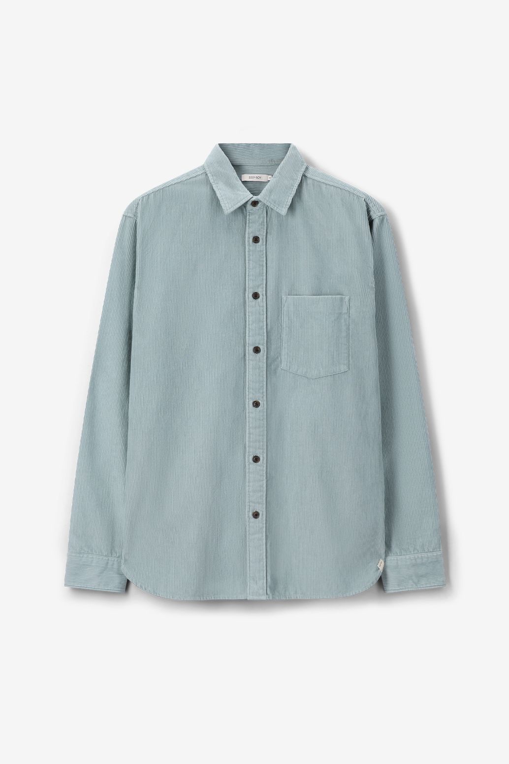 Chemise en velours côtelé - bleu