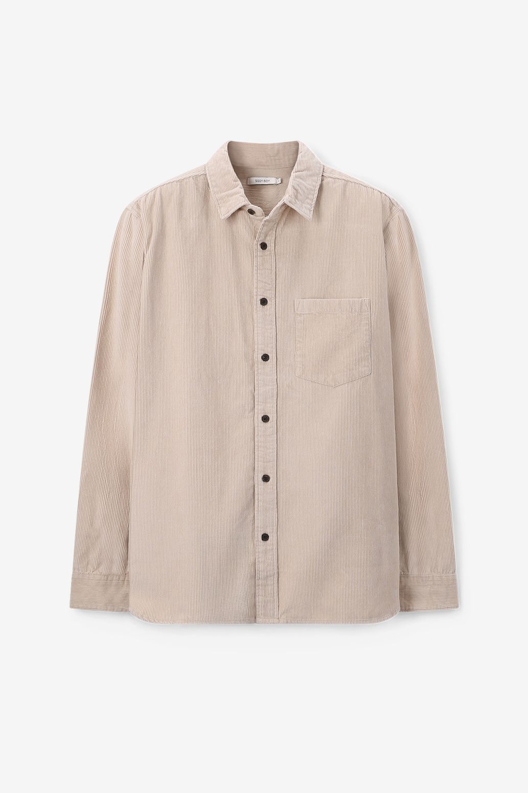 Beige corduroy overhemd