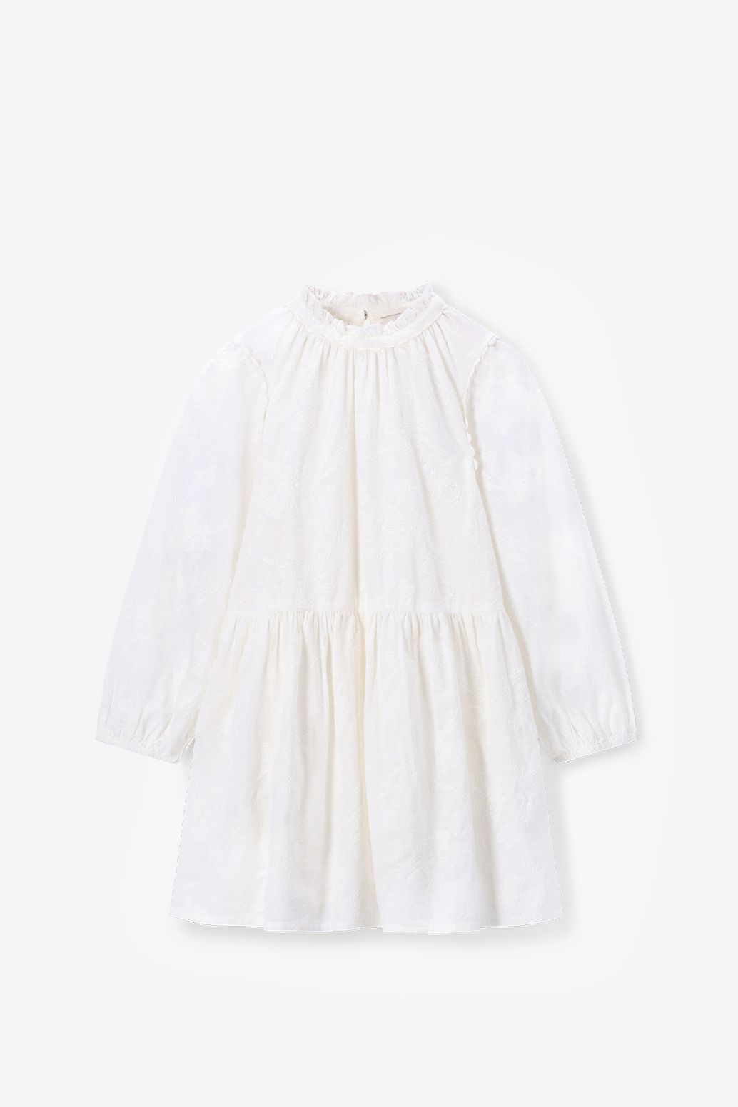 Witte jurk met embroidery