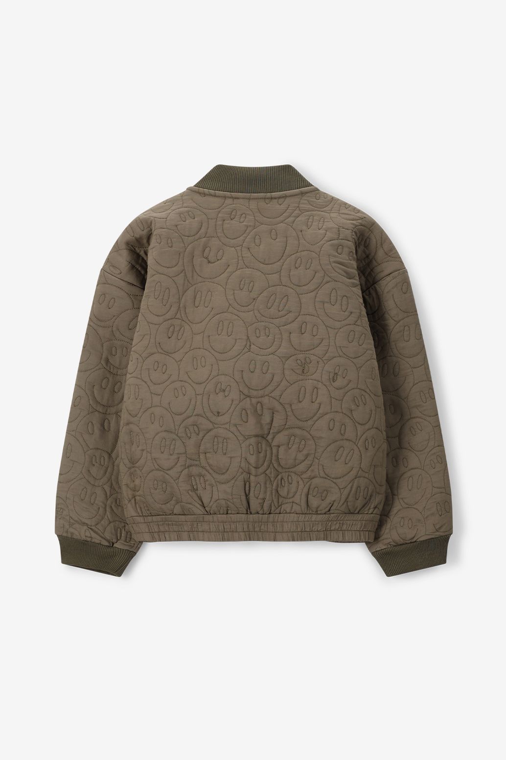 Veste bomber avec smileys - vert foncé