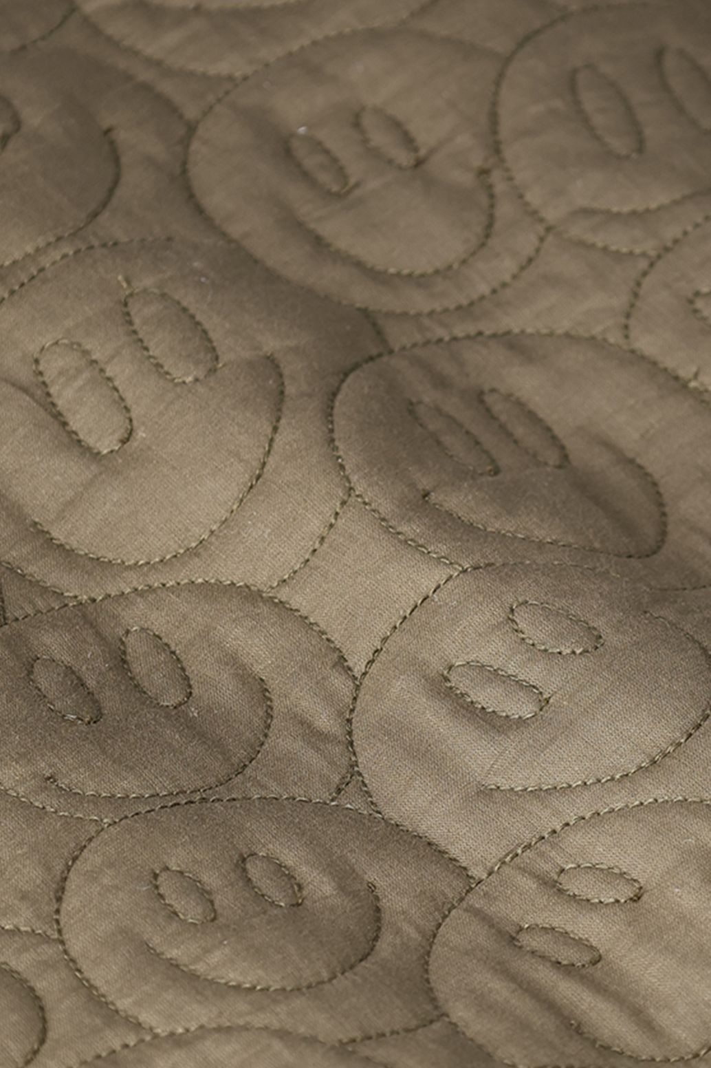 Veste bomber avec smileys - vert foncé