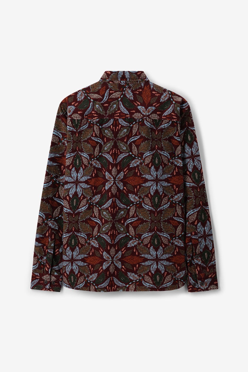 Bruine corduroy overhemd met print