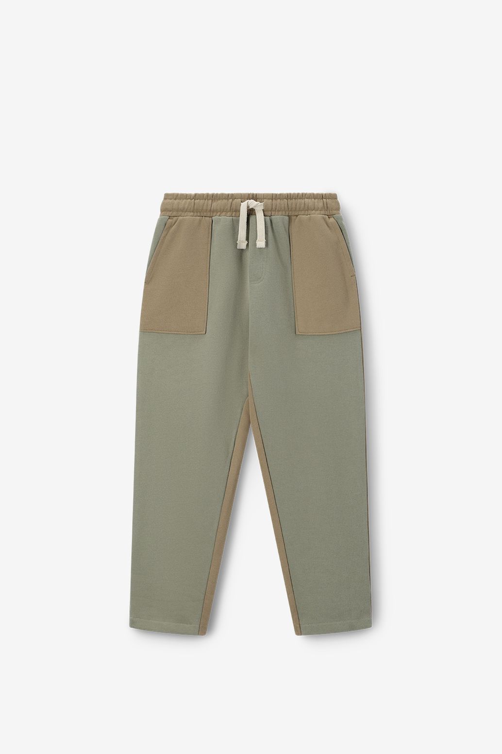 Groene colourblock sweatpants