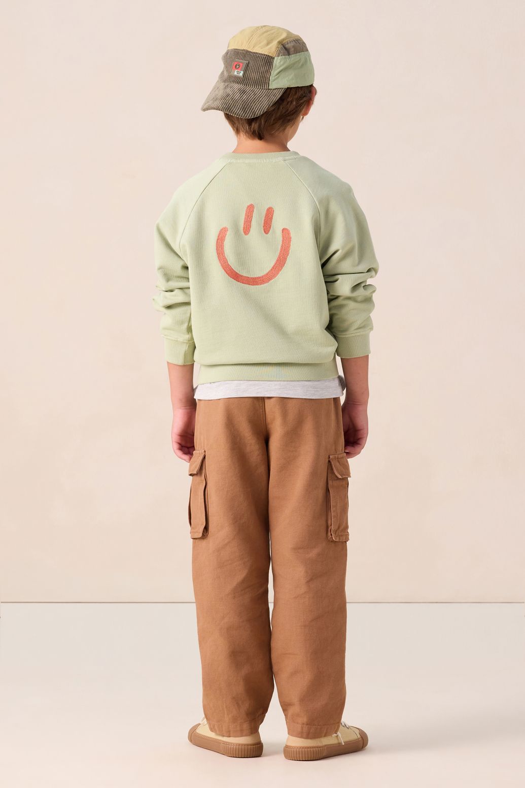 Sweater mit Artwork-Print - hellgrün