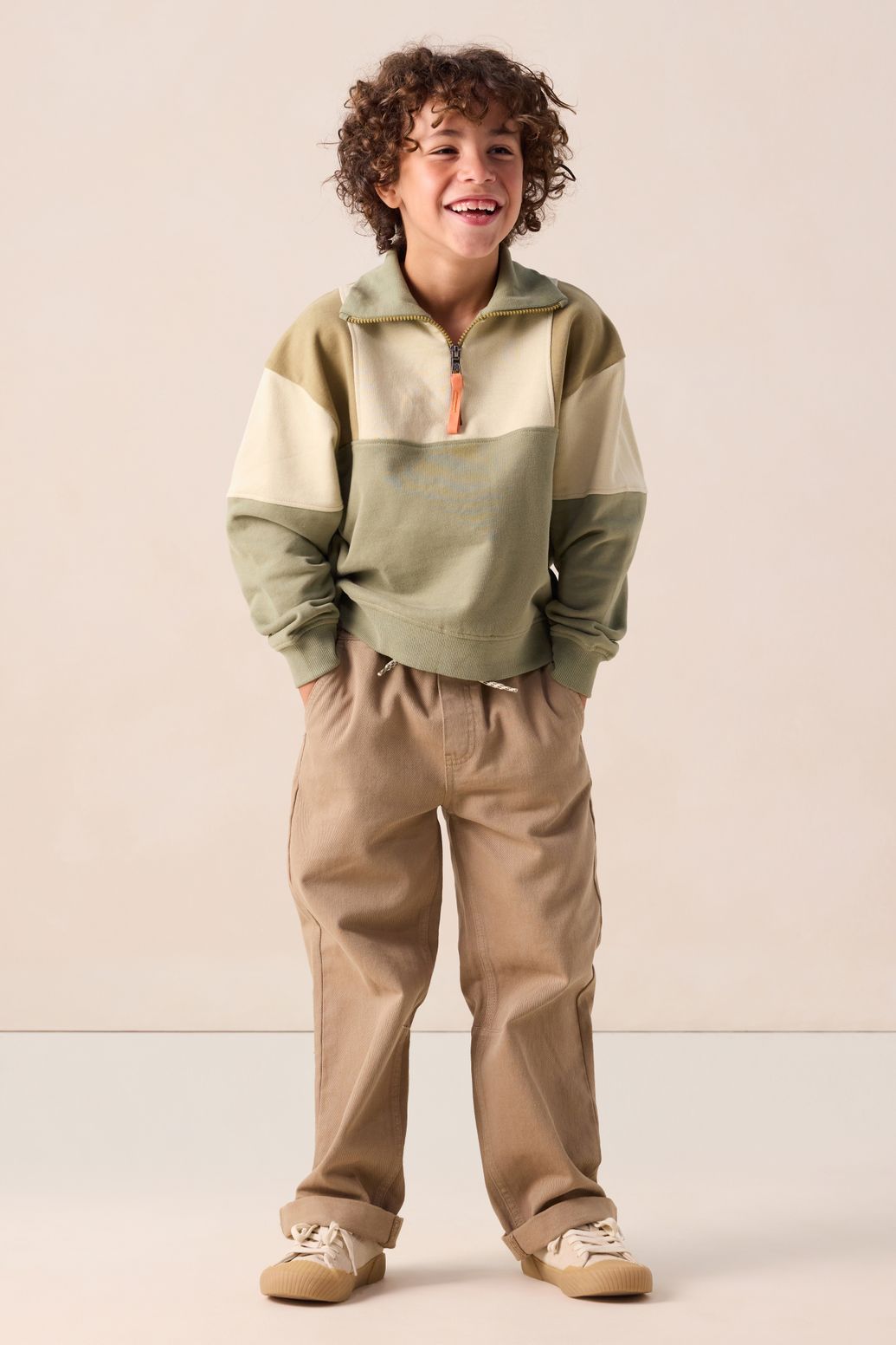 Sweat color block - vert