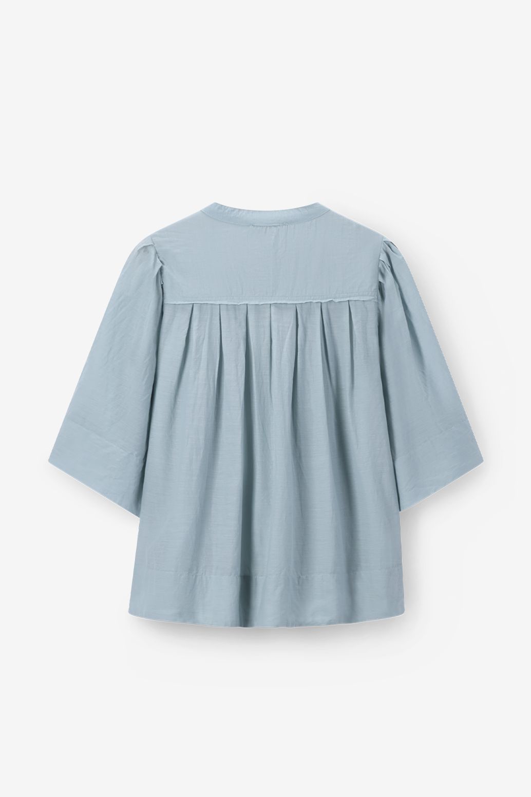 Bluse mit Puffärmeln - blau