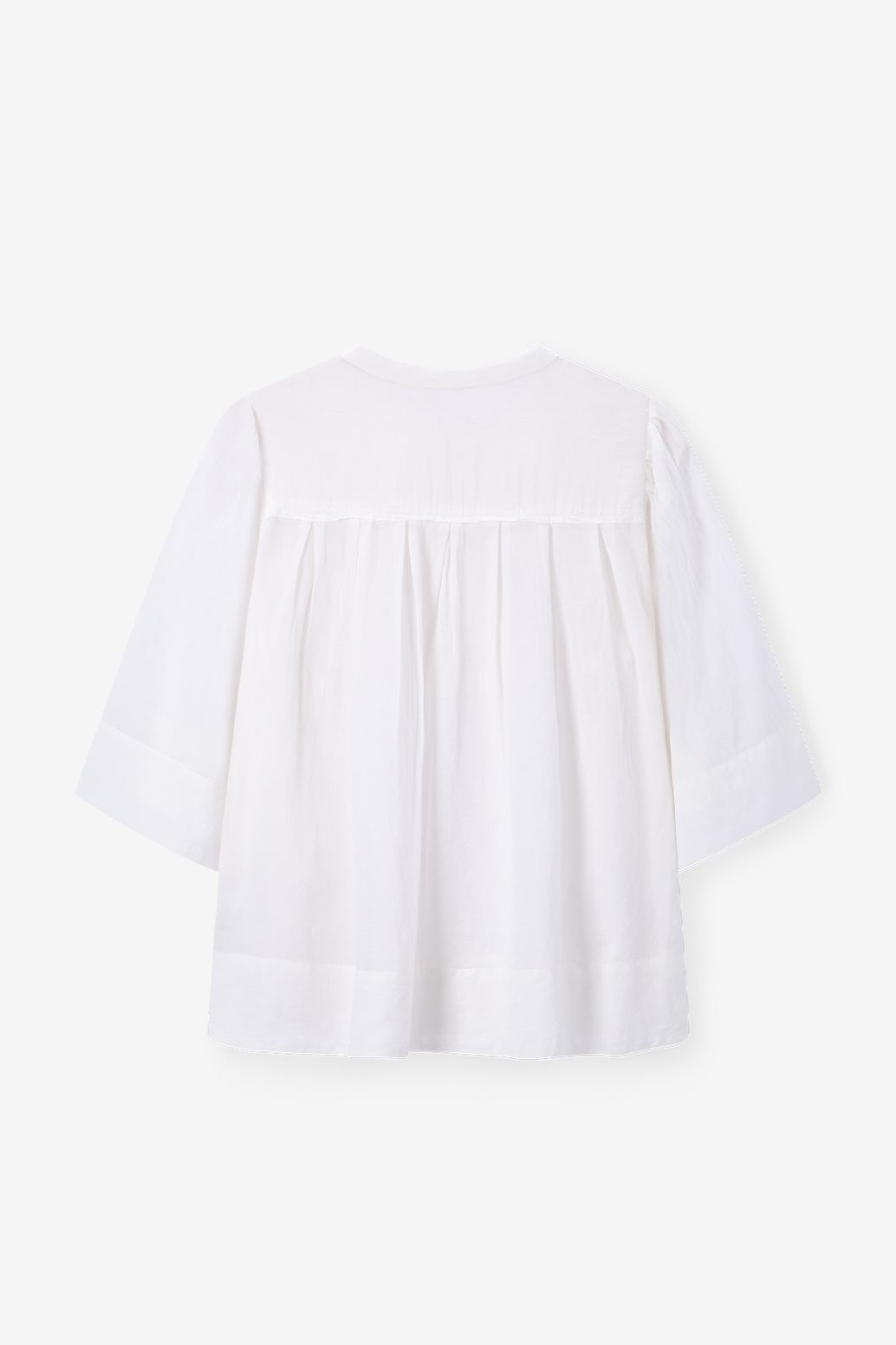 Blouse avec manches bouffantes - blanc