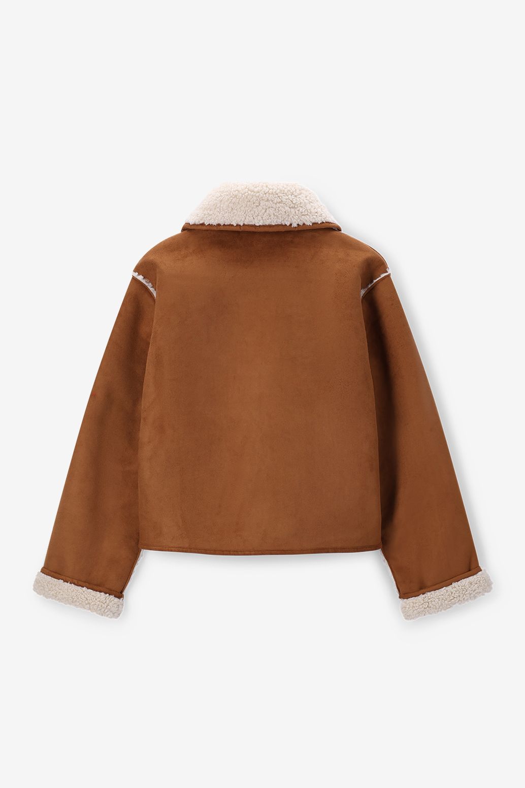 Veste réversible en fausse fourrure - blanc