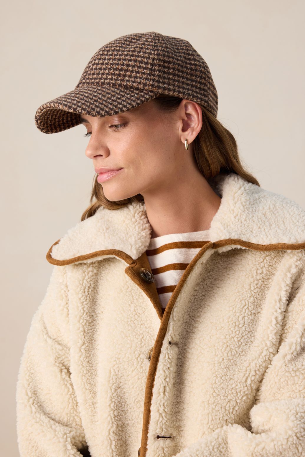 Veste réversible en fausse fourrure - blanc