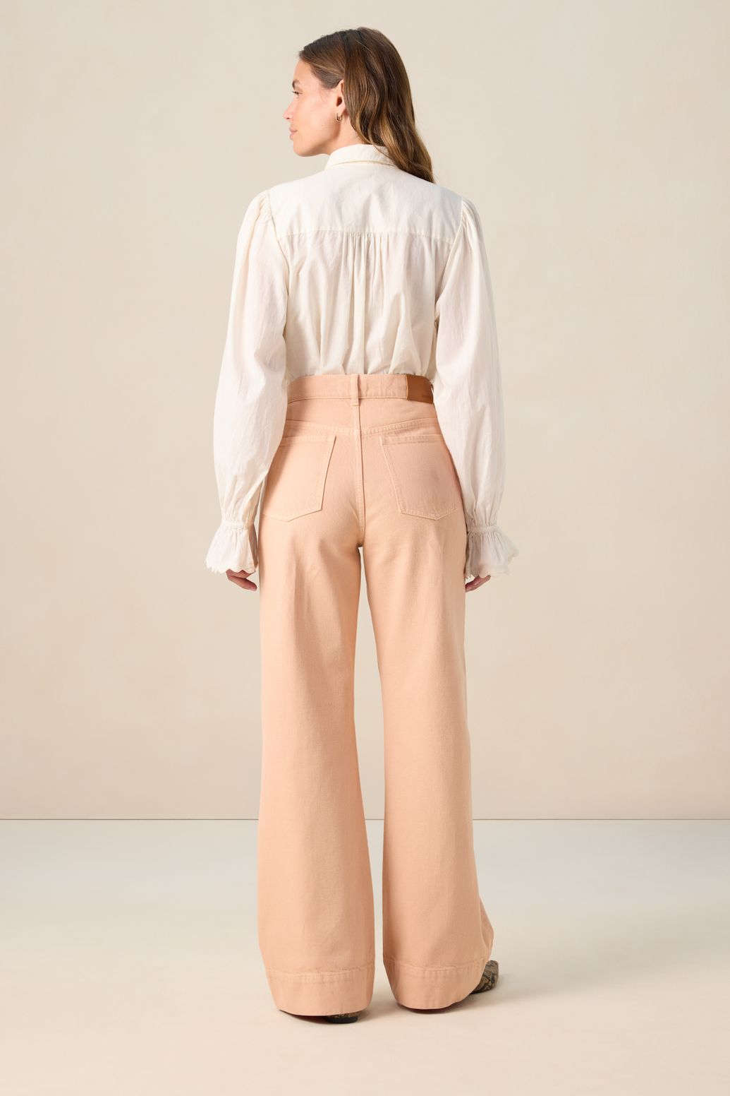 Blouse avec nœud - blanc