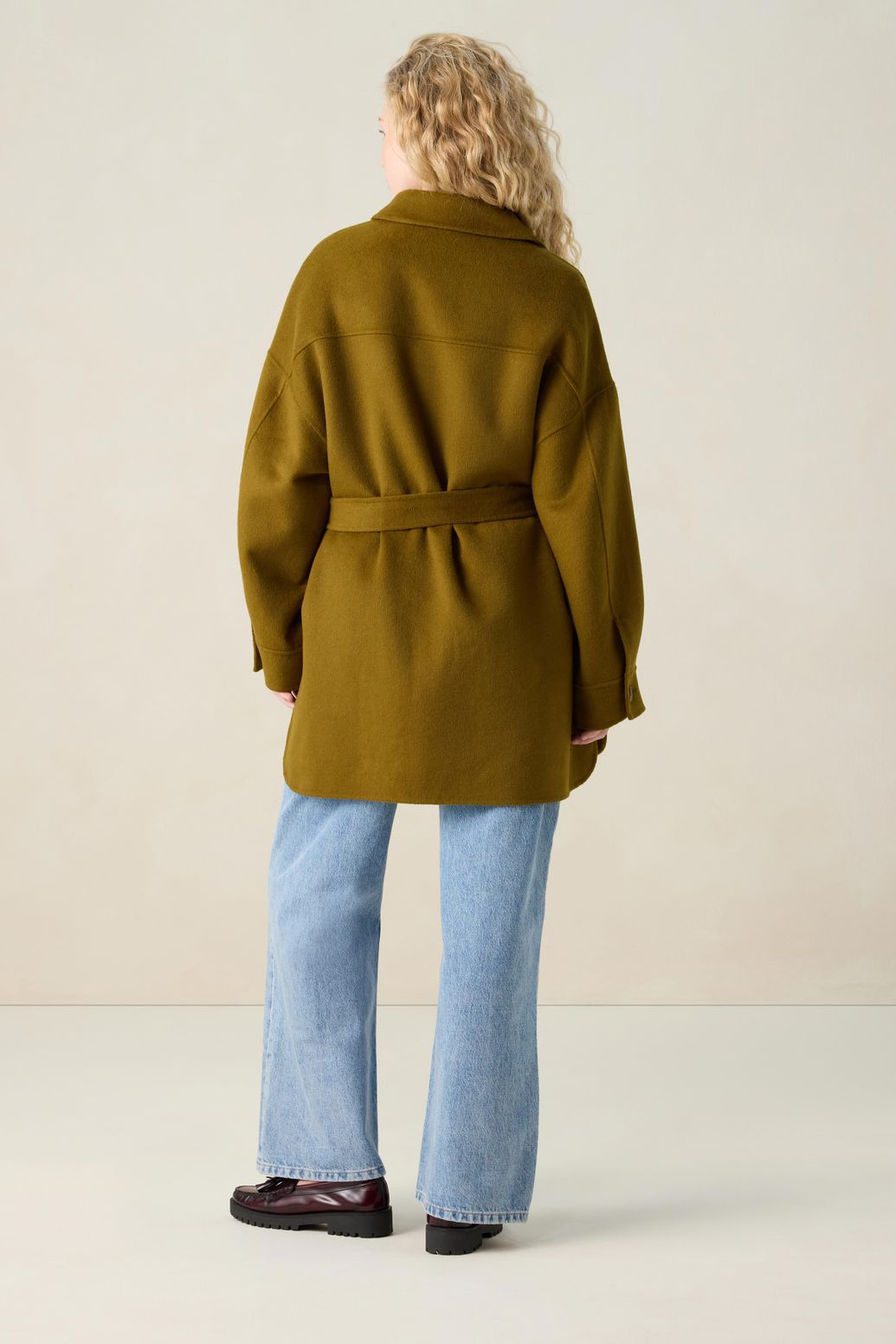 Veste en laine - vert foncé