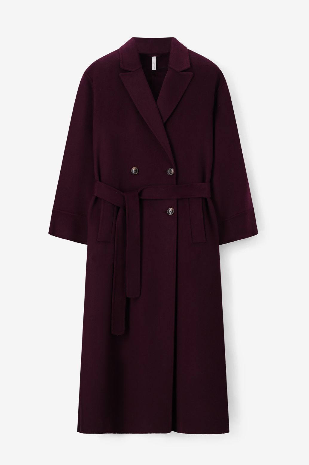 Wollmantel - dunkelrot