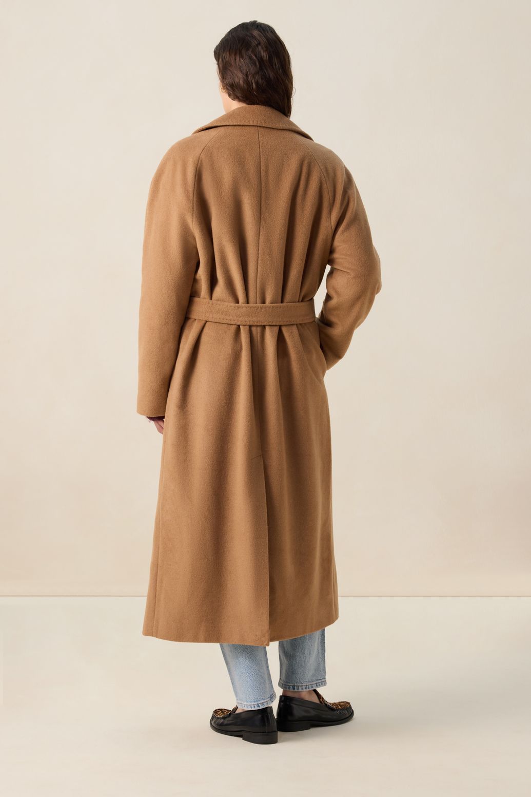 Manteau long - marron clair