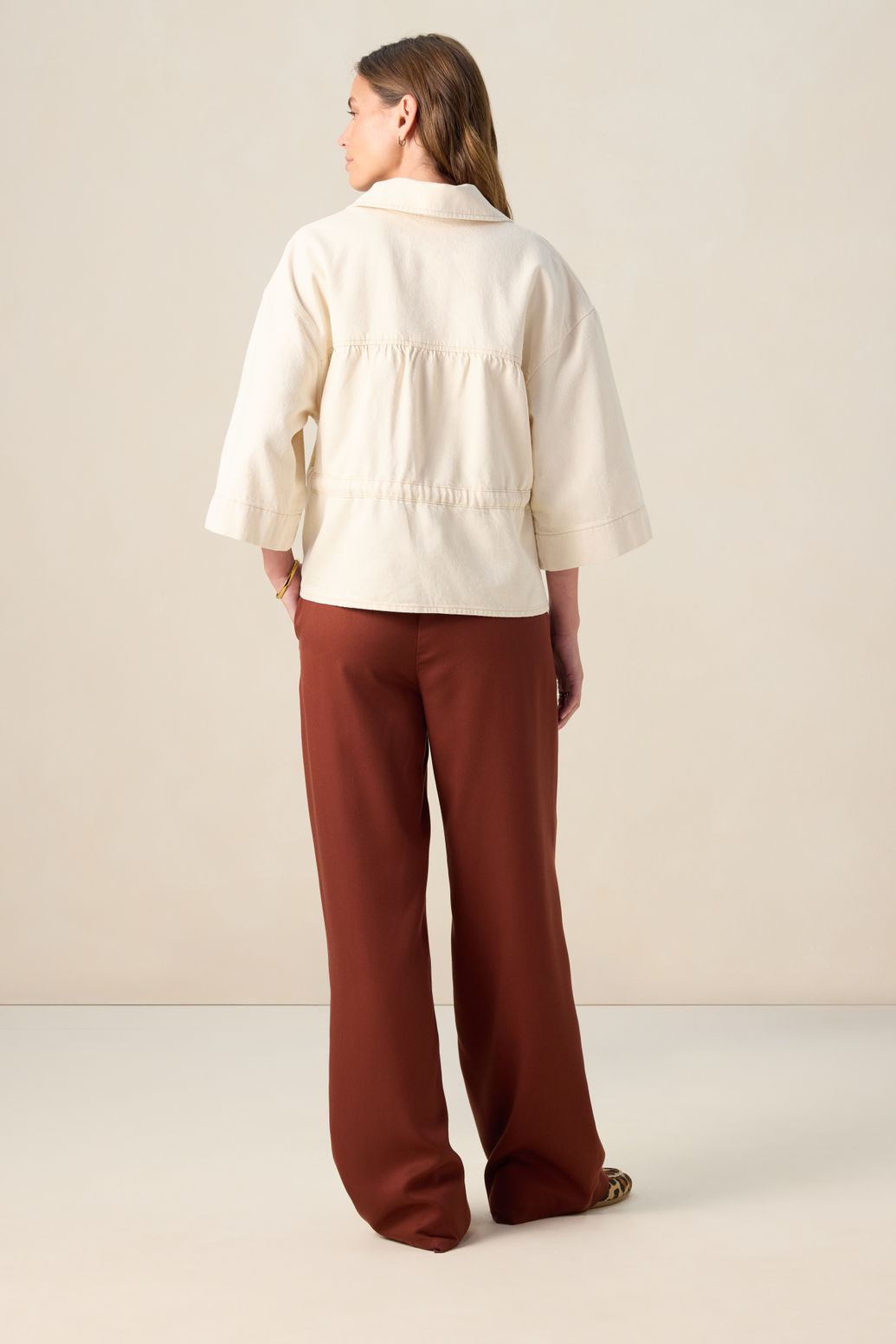 Veste avec liens à nouer - blanc