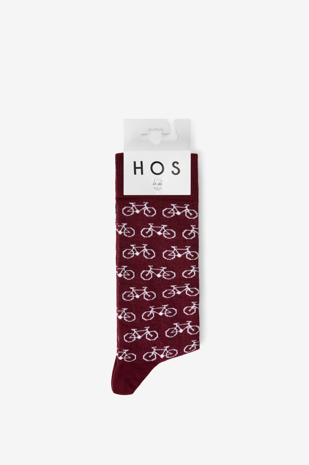 Heroes on Socks donkerrode sokken met print