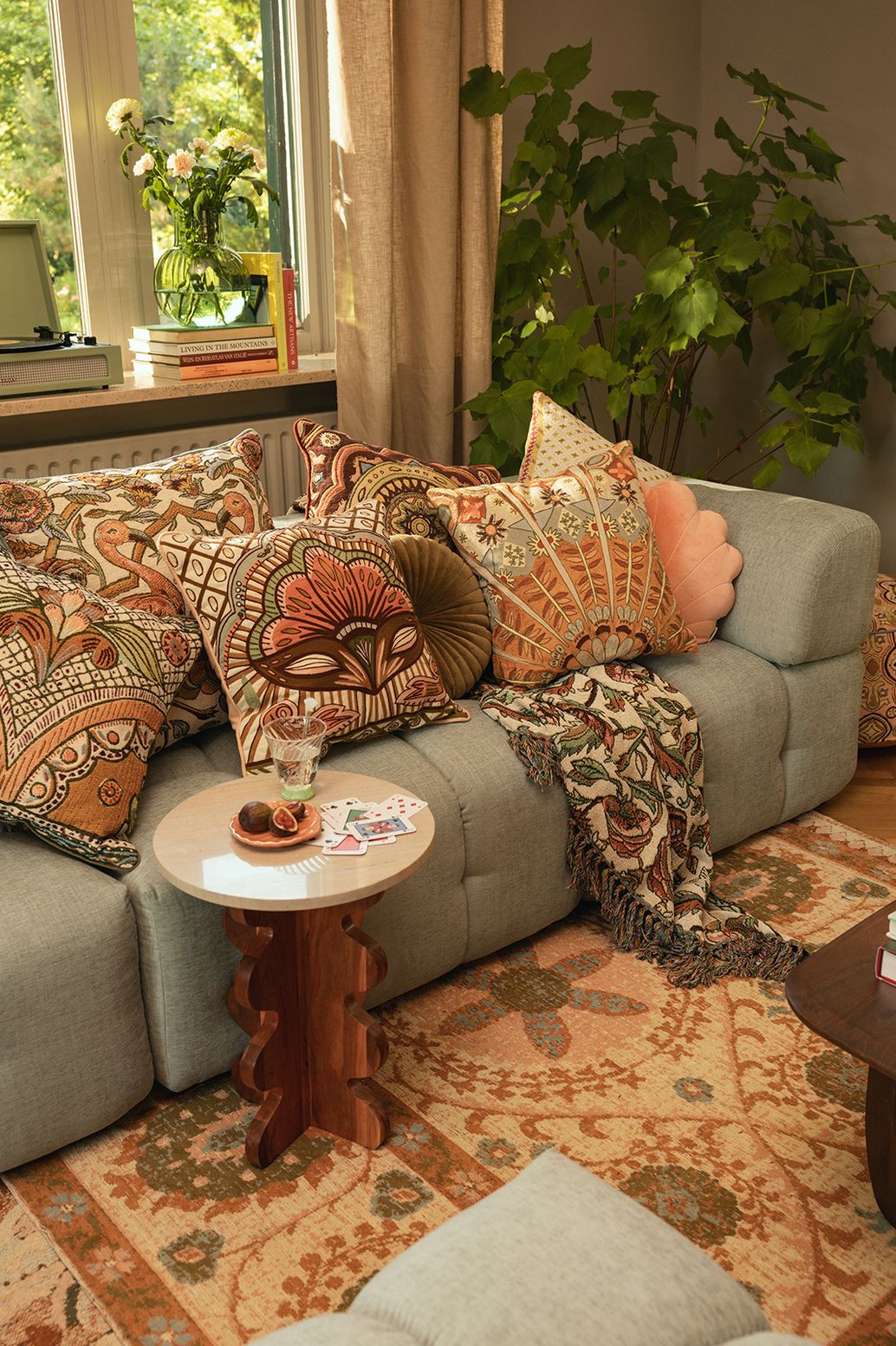 Tapis avec imprimé - multicolore