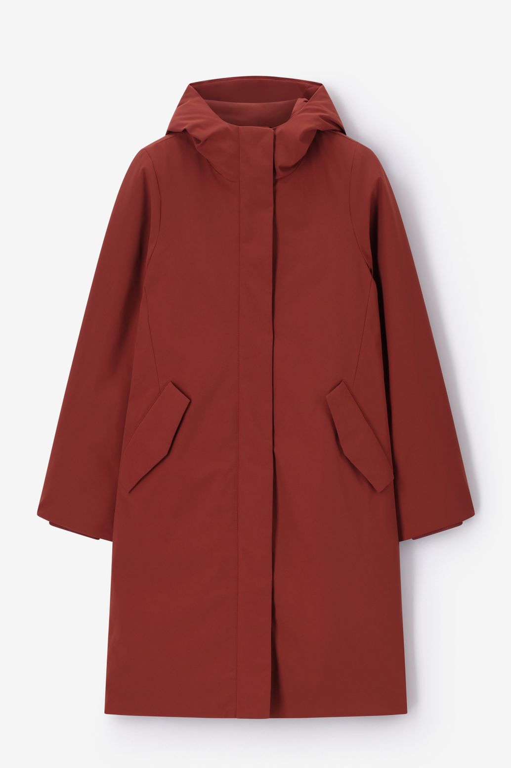 Donkerrode parka