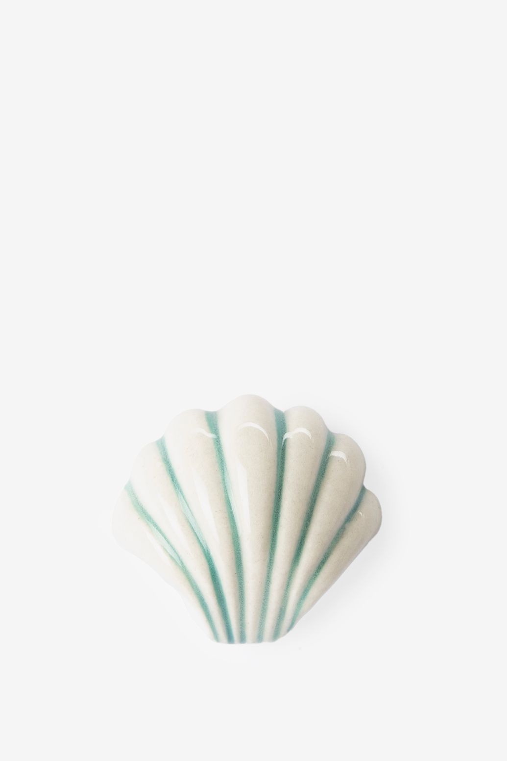 Bouton de porte coquillage - blanc