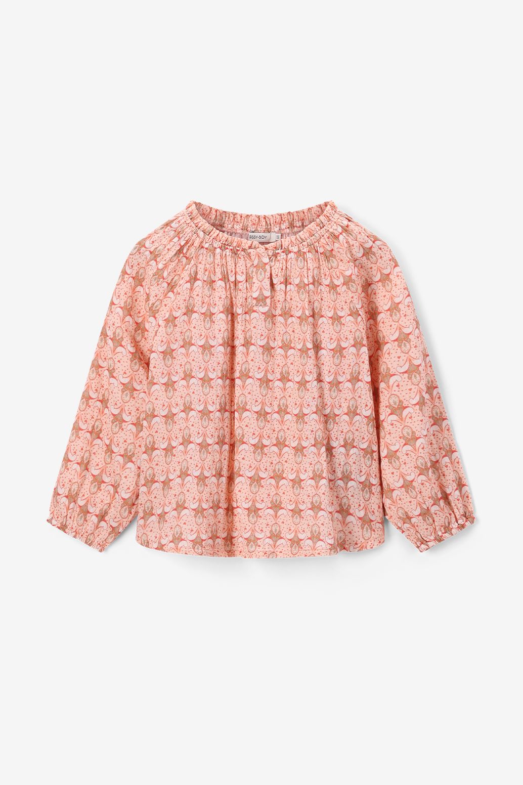 Blouse avec imprimé - orange clair