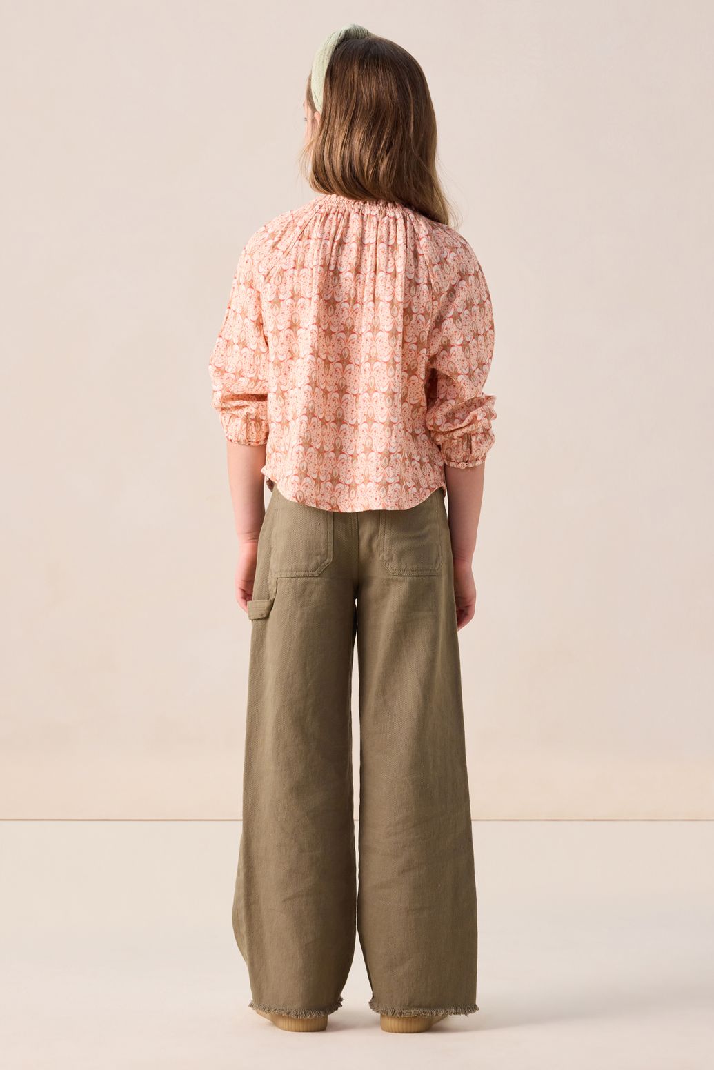 Blouse avec imprimé - orange clair