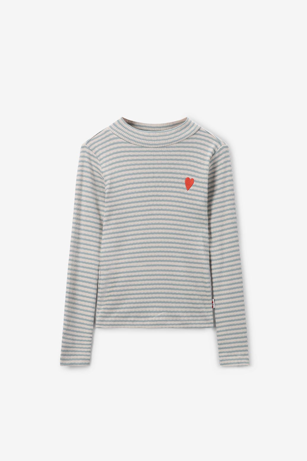 Lichtblauwe gestreepte longsleeve