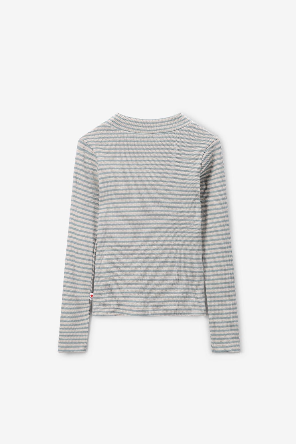 Lichtblauwe gestreepte longsleeve