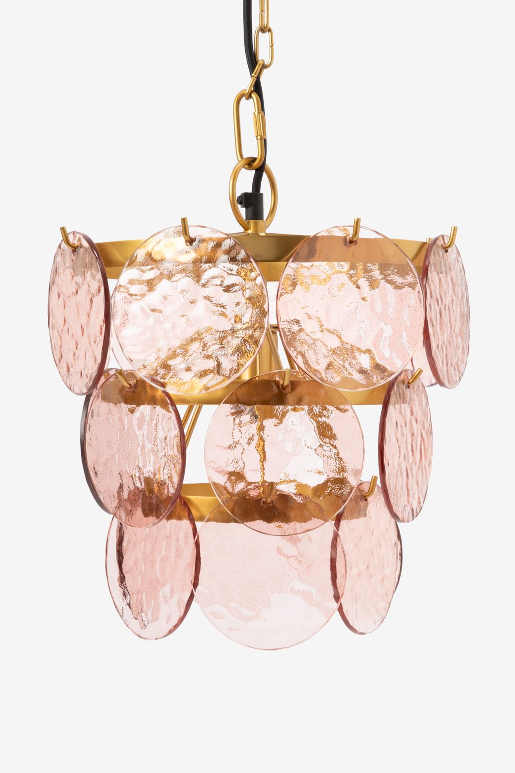 Lustre festonné - orange clair