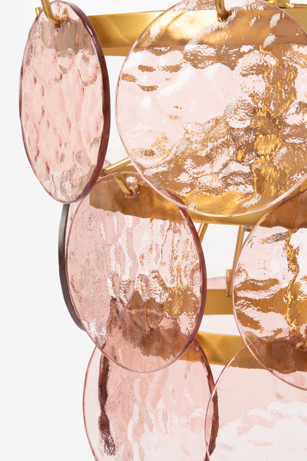 Lustre festonné - orange clair