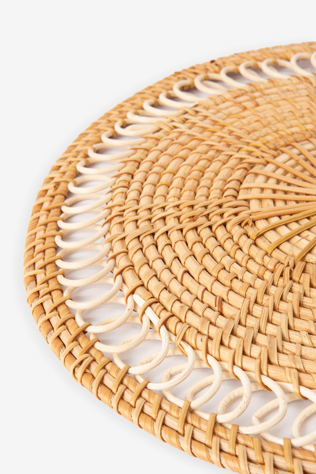 Lichtbruine rotan placemat