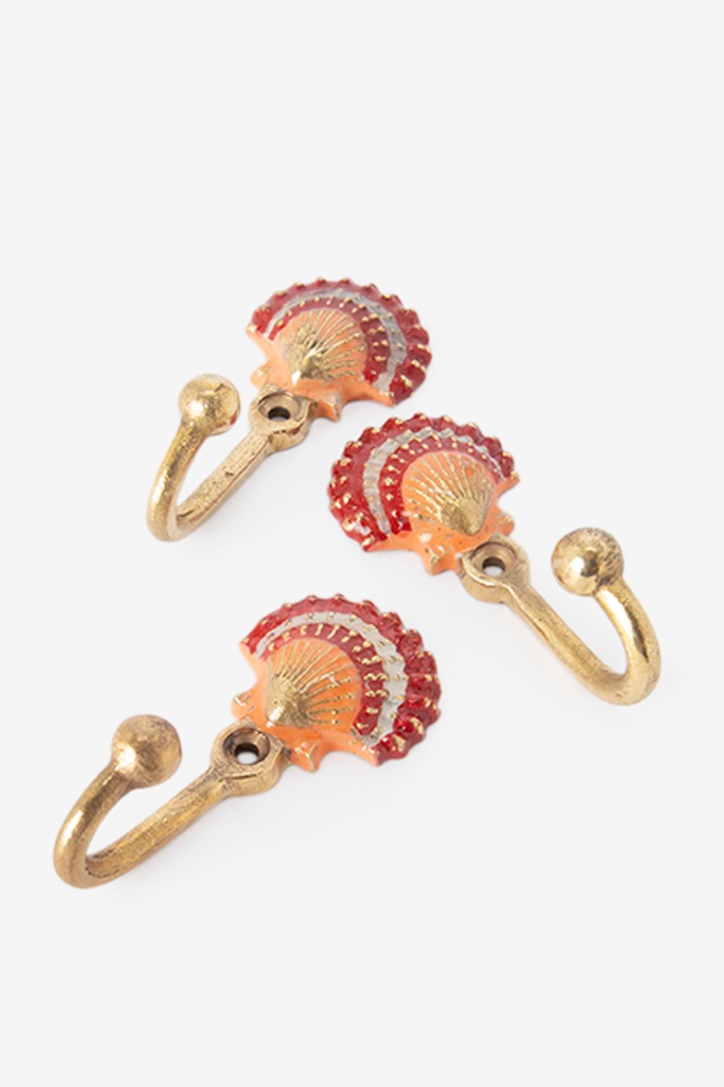 Wandhaken Muschel - goldfarben