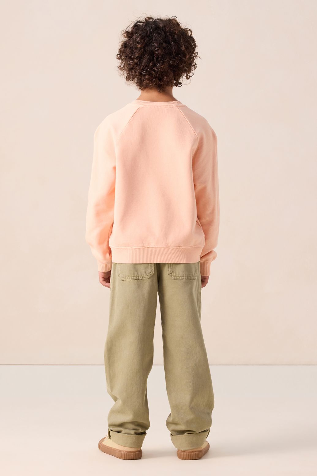 Sweat avec imprimé - orange clair