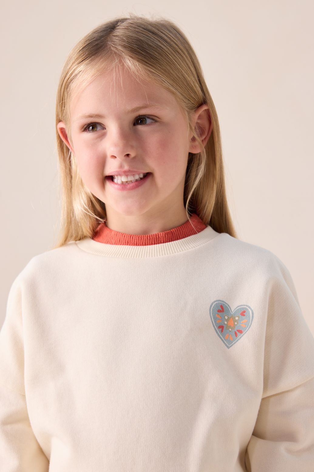 Sweat avec illustration - blanc