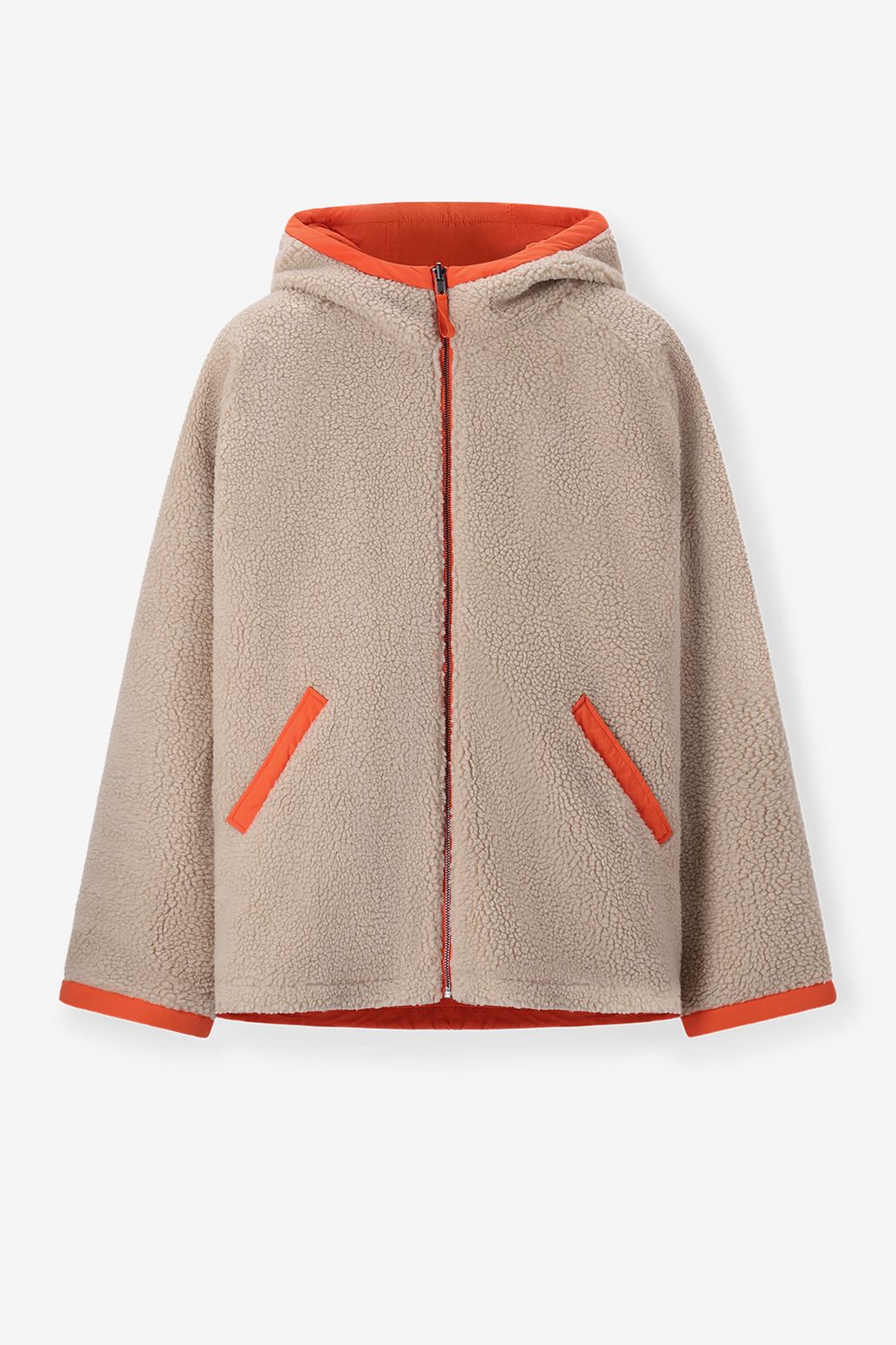 Veste duveteuse réversible - orange