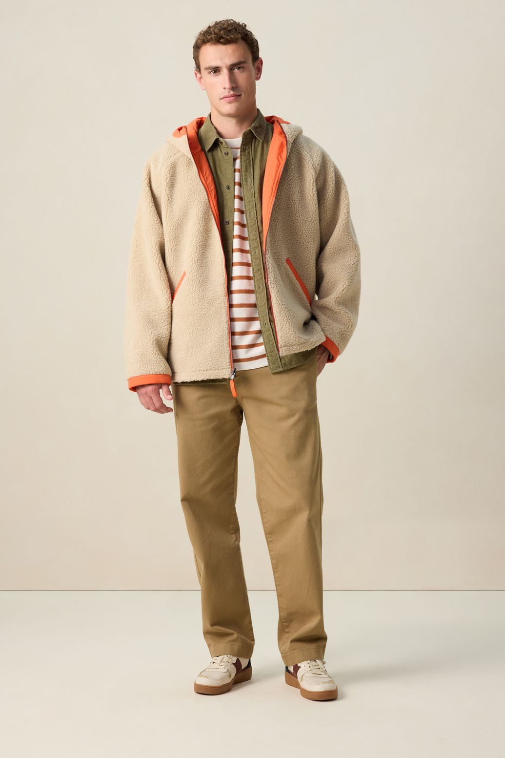 Veste duveteuse réversible - orange