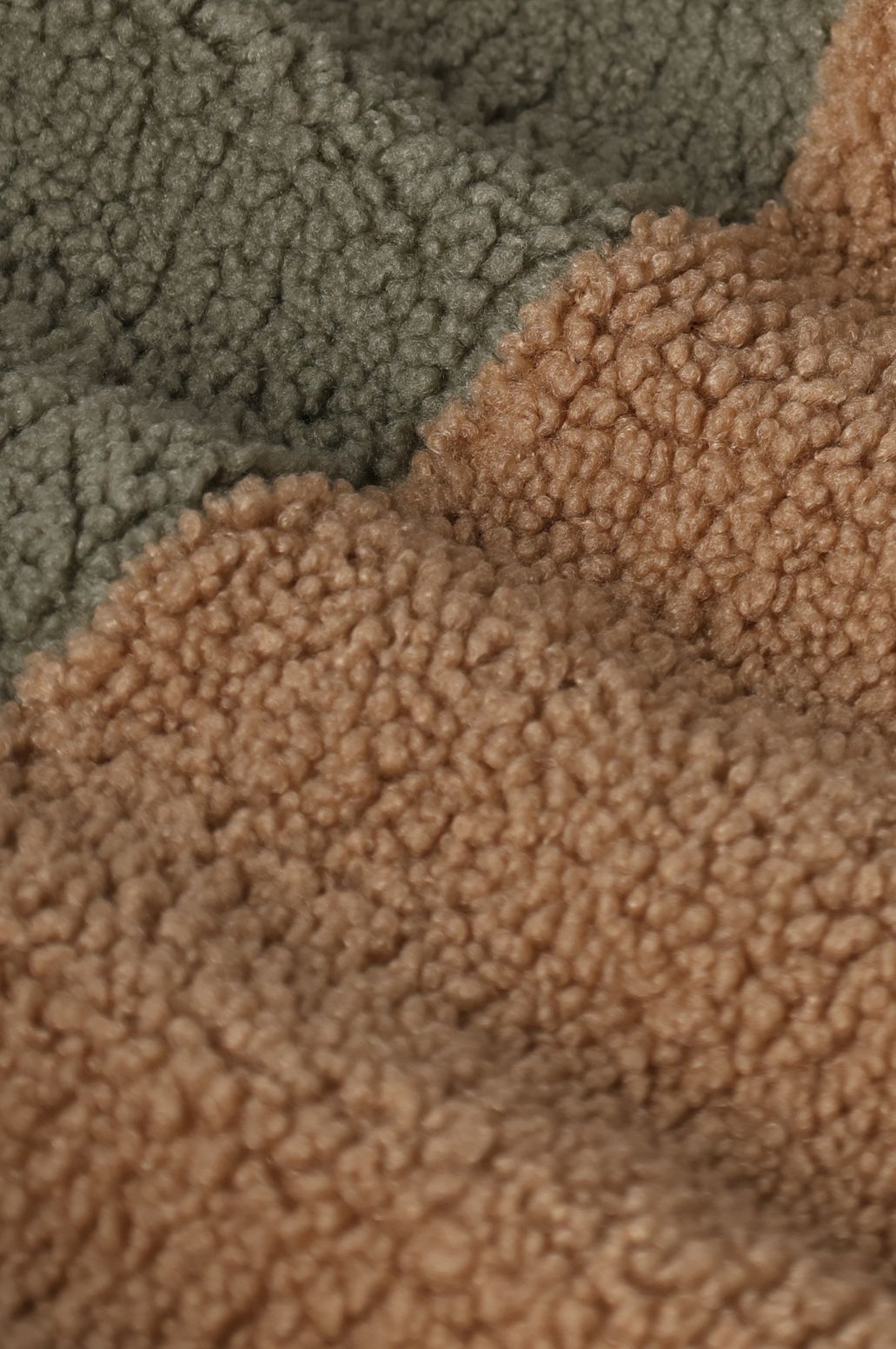 Teddy-Jacke zum Wenden - dunkelgrün