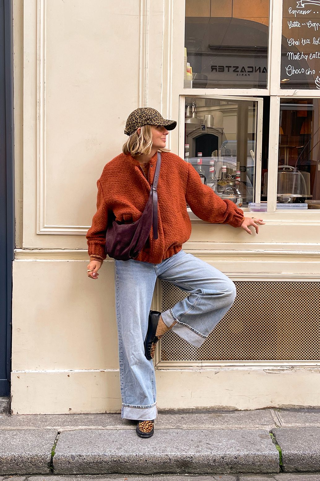 Veste bouclette - marron