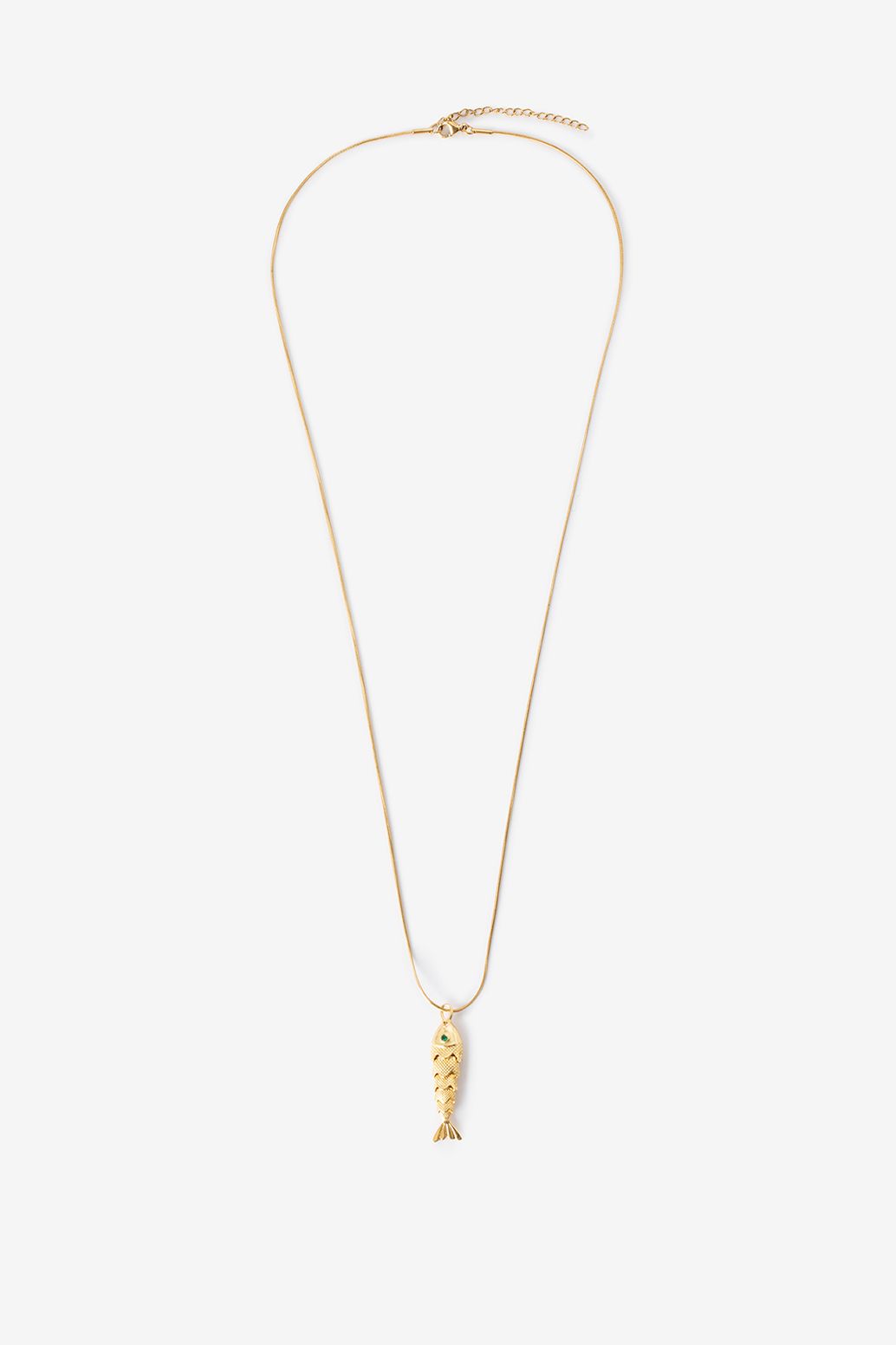 Collier avec pendentif poisson - doré