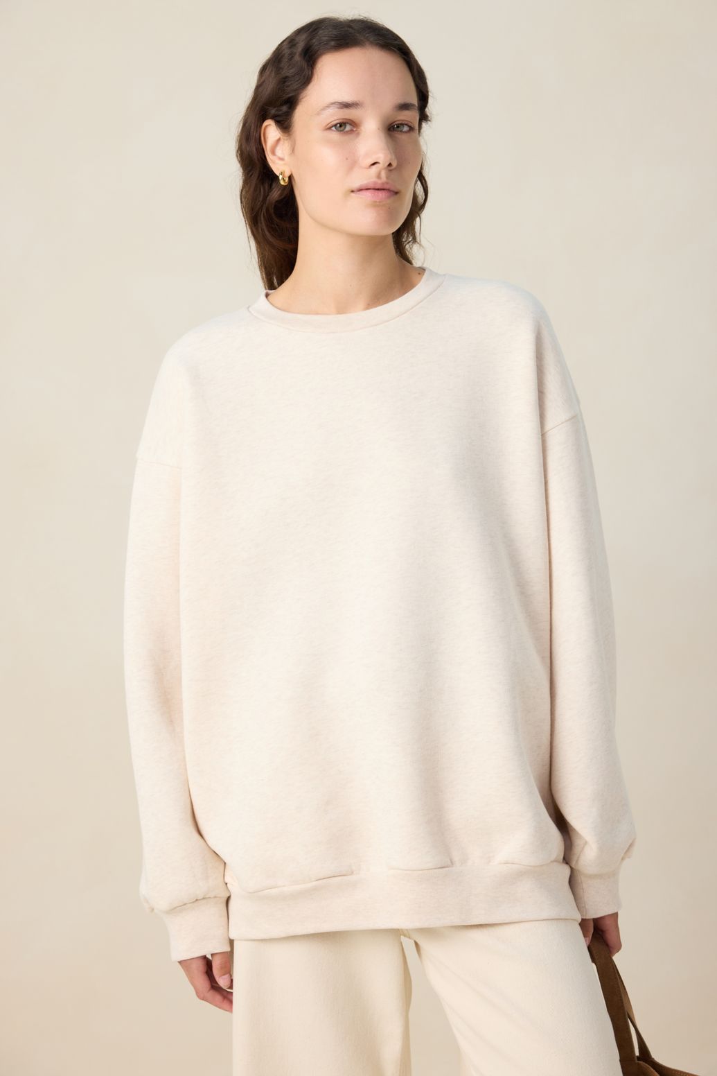 Beige oversized sweater