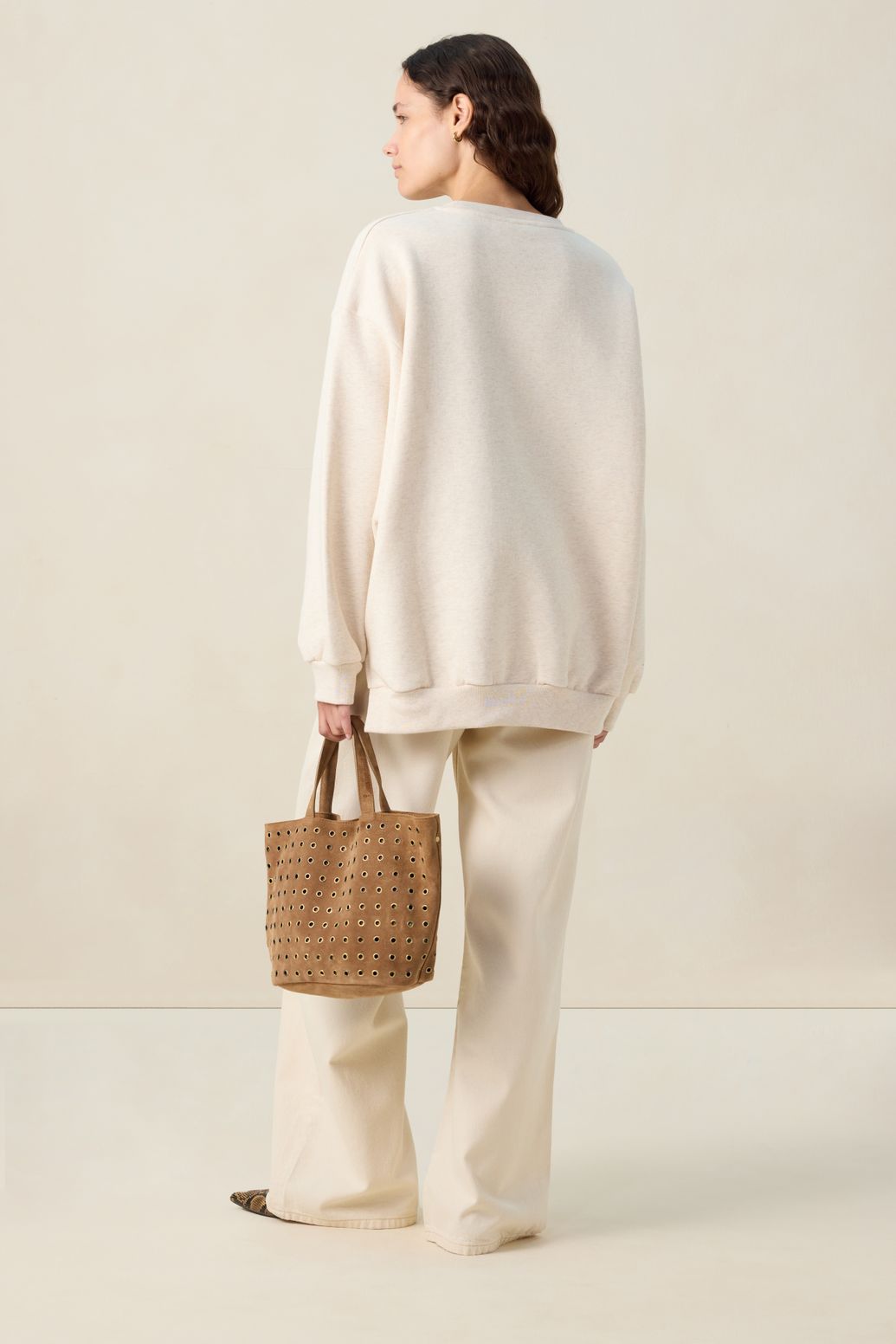 Oversize-Sweater - beige