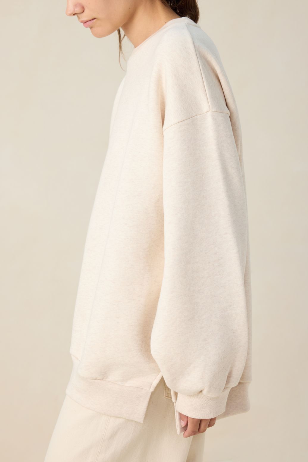 Beige oversized sweater