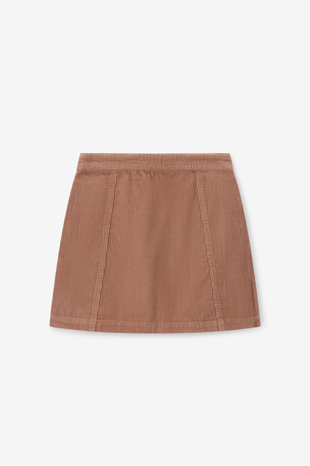 Jupe en velours côtelé - marron