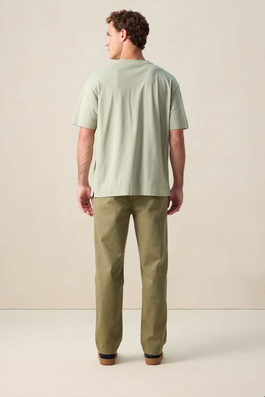 T-shirt boxy - vert clair