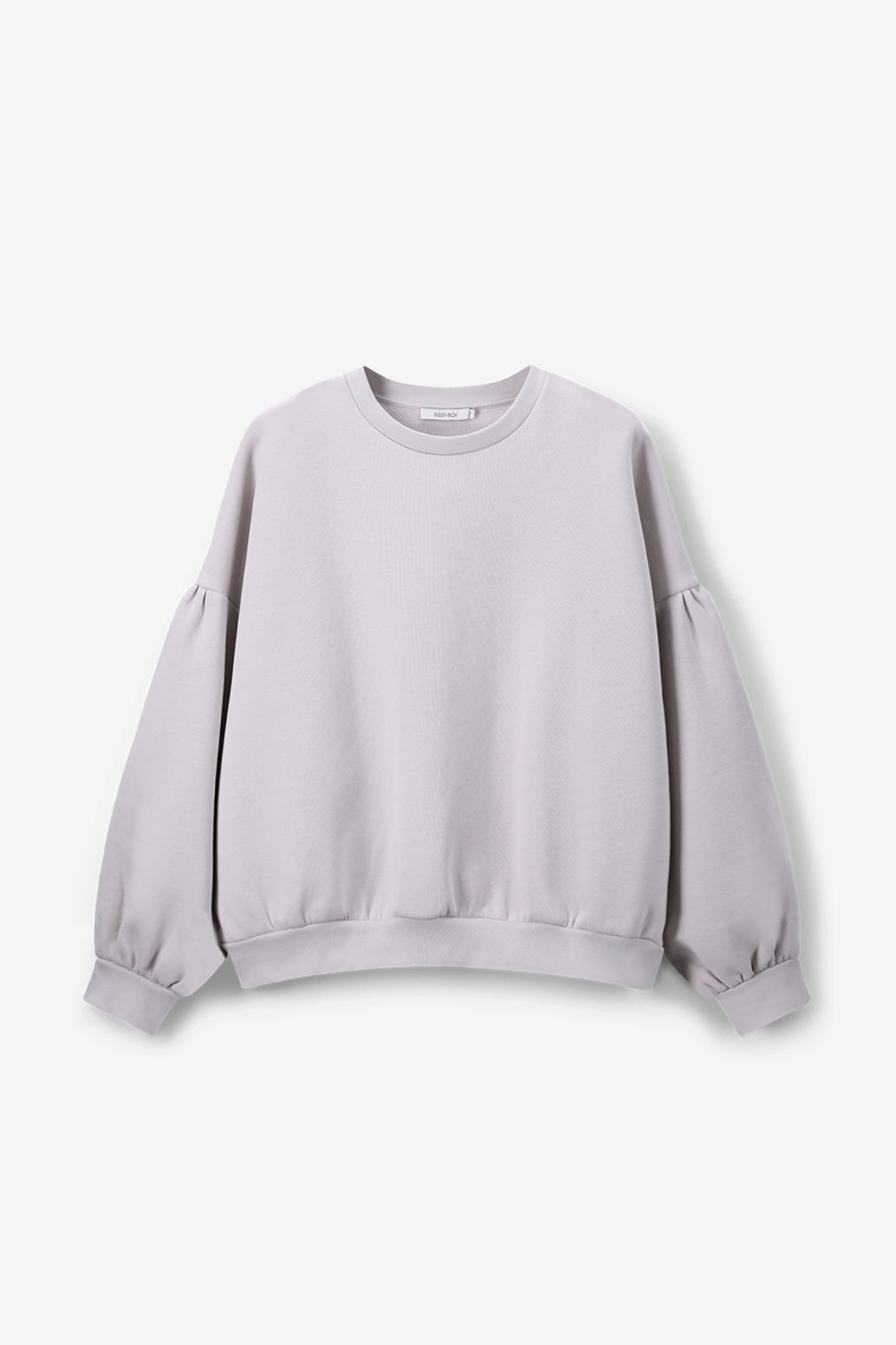 Sweat avec manches bouffantes - gris