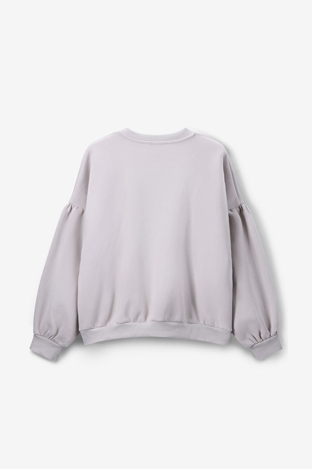 Sweat avec manches bouffantes - gris