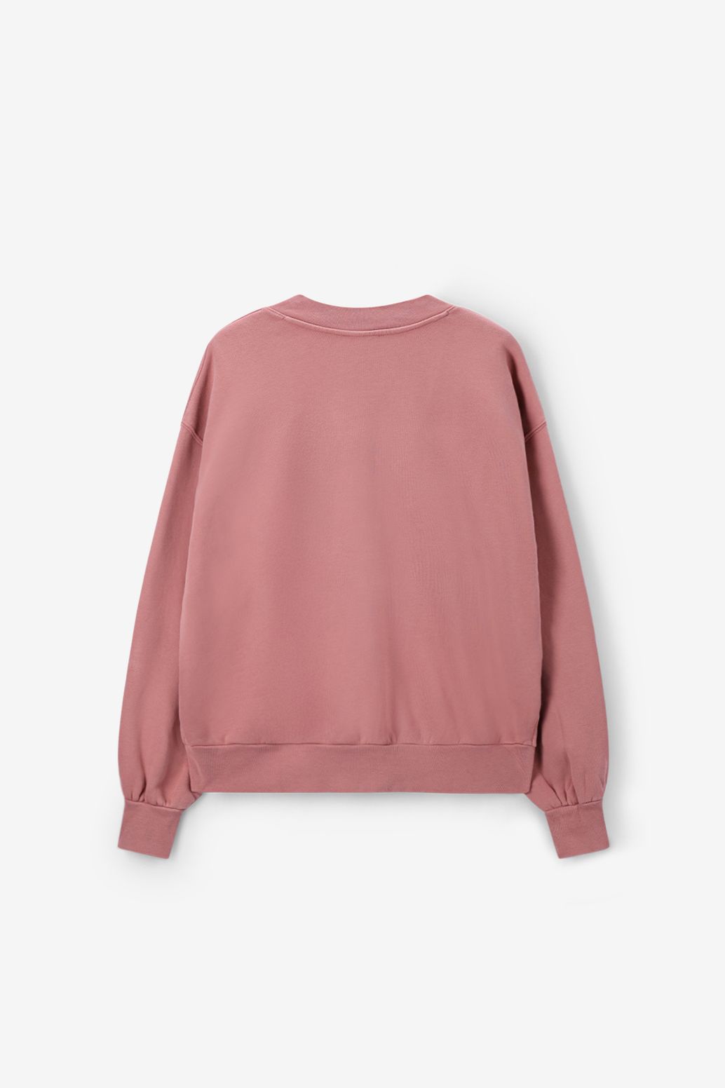 Sweater mit V-Ausschnitt - rosa