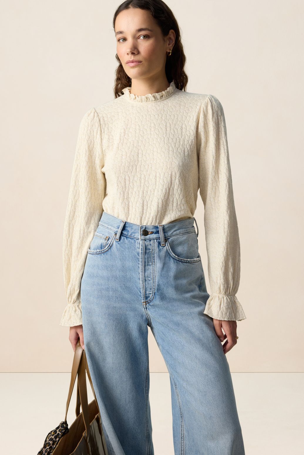 Wit T-shirt met lurex