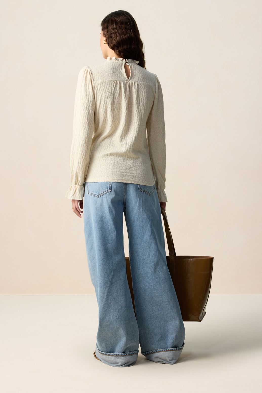 Wit T-shirt met lurex