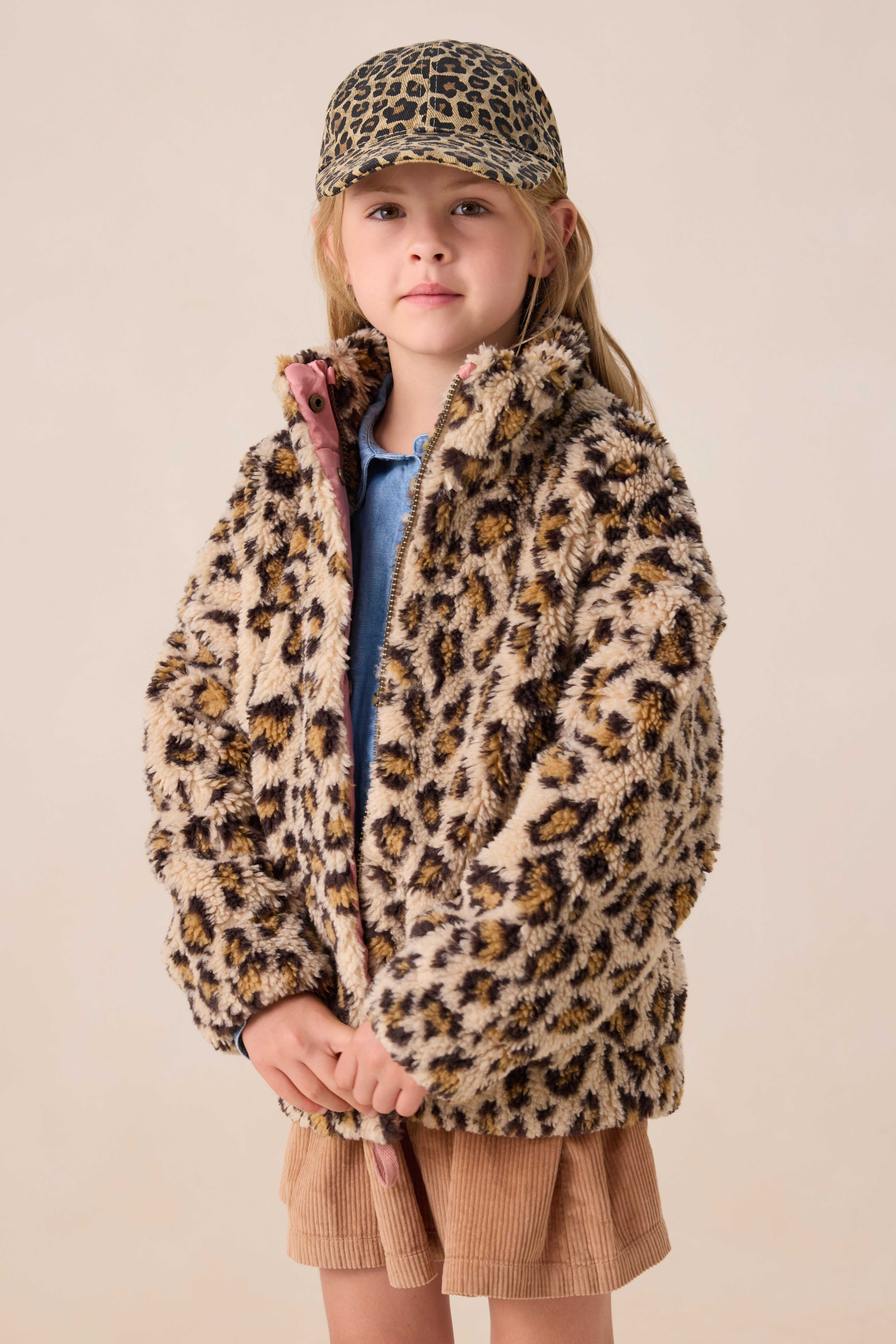 ロージーモンスター　teddy boavest Bruine teddy jas met leopard print | Jassen | Sissyboy | Sissyboy